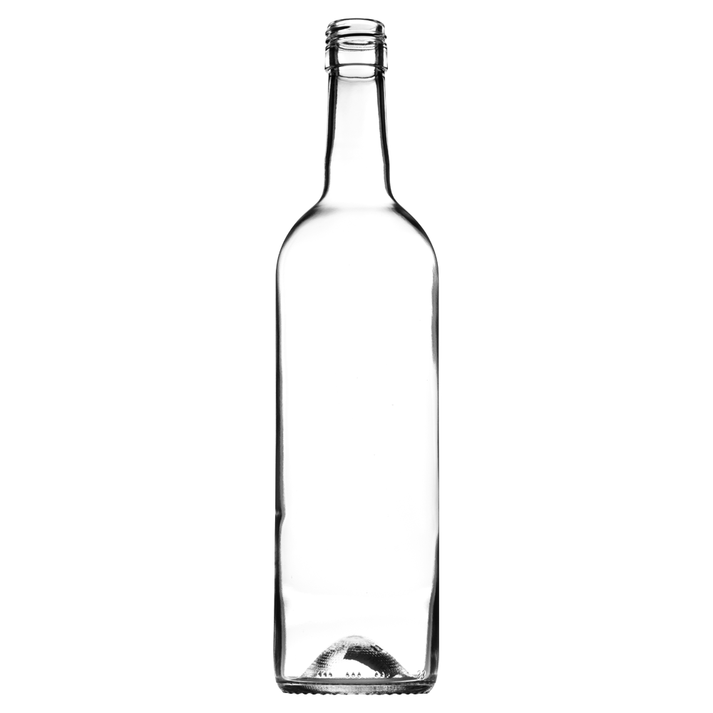 750ml Flint Bordeaux Glass Bottle
