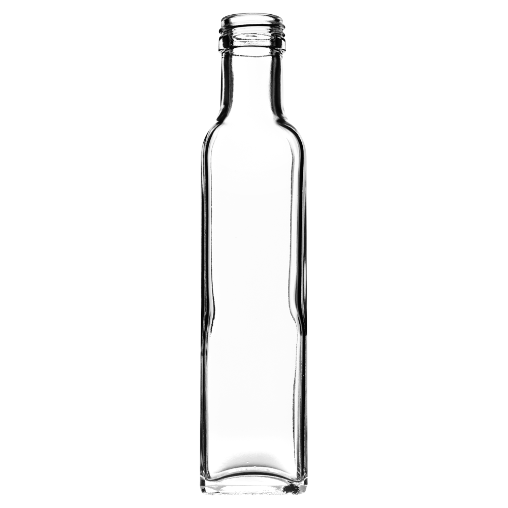 250ml Square Glass Bottle Marasca