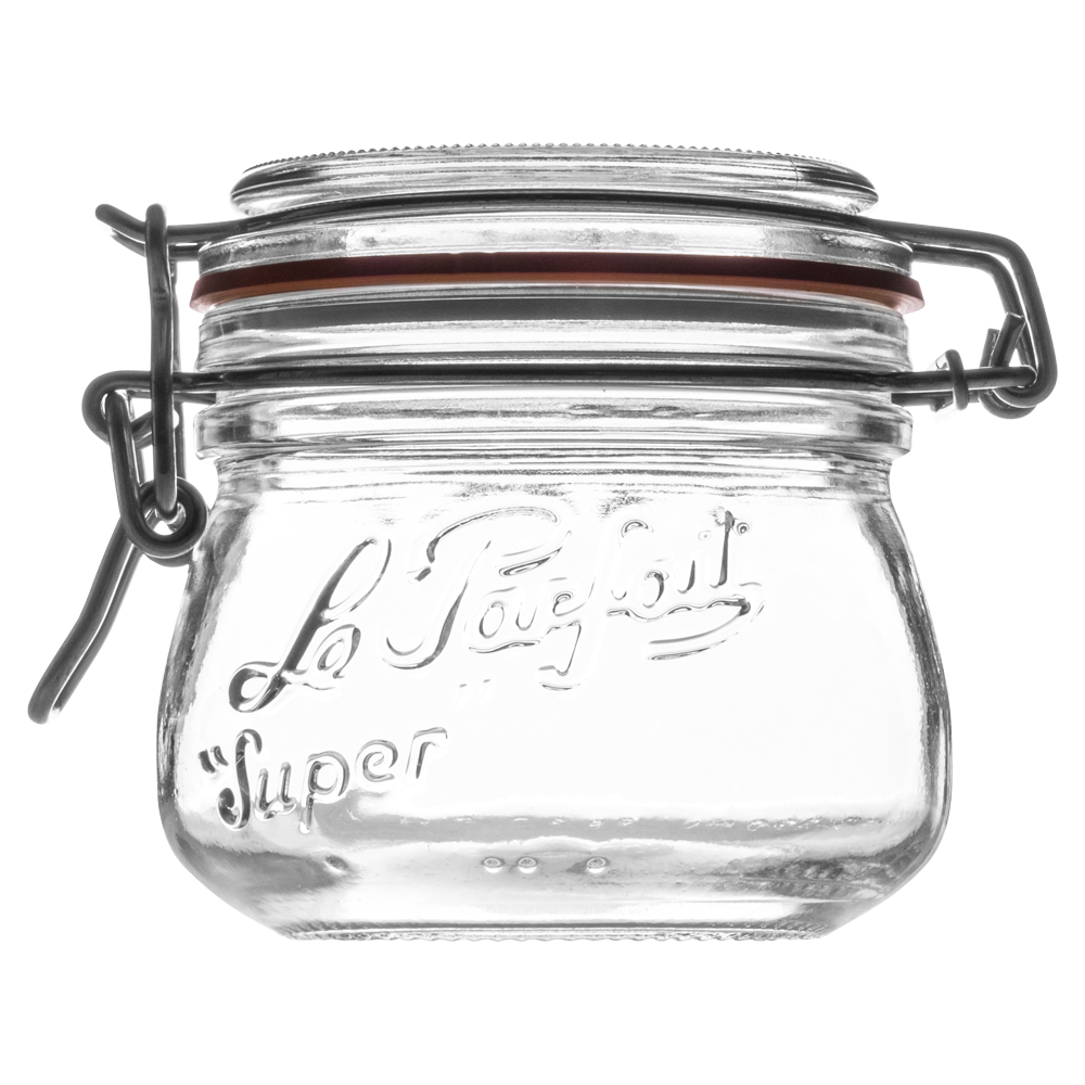 250ml Le Parfait Bocal Embossed Glass Jar
